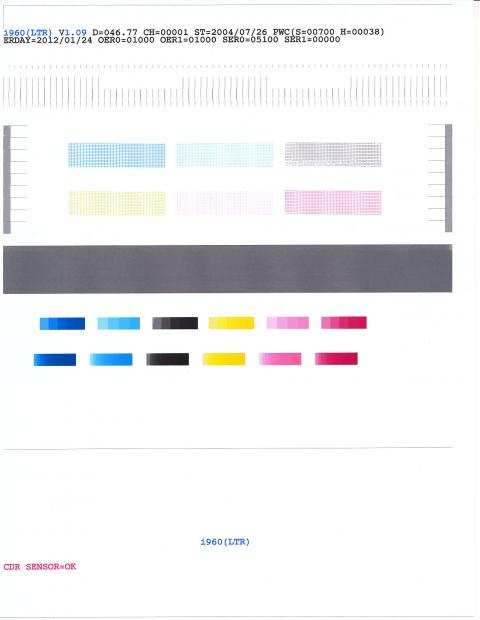 i960 nozzle check/ print head alignment colors differ | Page 2 ...